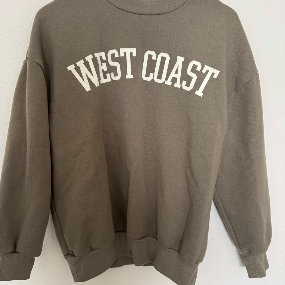 OAK + FORT Olive Green Sweatshirt